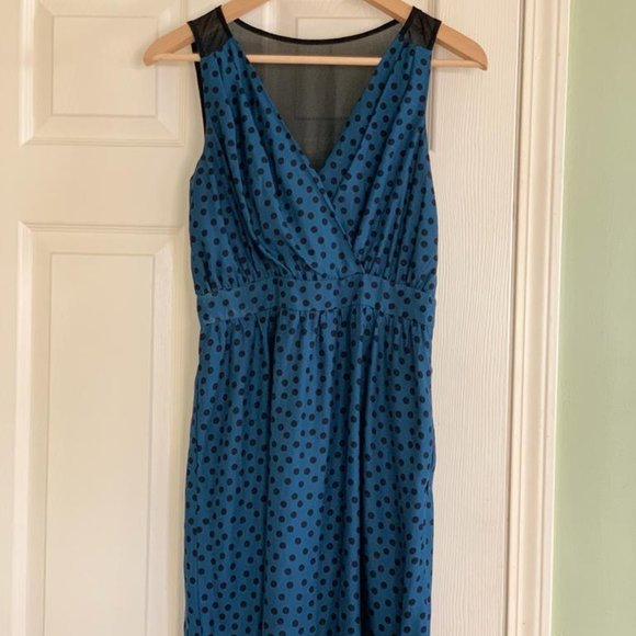 BCBGeneration Polka Dot Dress with Mesh - Picture 5 of 5